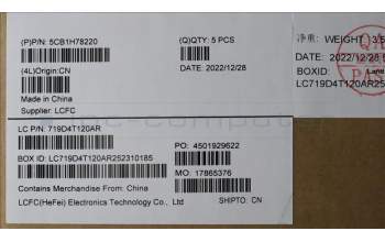 Lenovo 5CB1H78220 Tastatur inkl. Topcase ASM_POR L82RK NFP AB BL