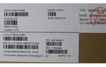Lenovo 5CB1H78240 Tastatur inkl. Topcase ASM_KOR L82RK NFP AB N