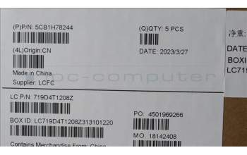 Lenovo 5CB1H78244 Tastatur inkl. Topcase deutsch L82RK NFP AB N