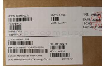 Lenovo 5CB1H78276 Tastatur inkl. Topcase ASM_HUN L82RK NFP AG BL