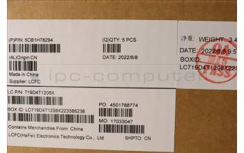 Lenovo 5CB1H78294 C-Cover with keyboard,English,Arctic Grey,Non_Fingerprint