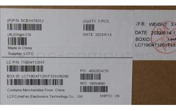 Lenovo 5CB1H78312 Tastatur inkl. Topcase ASM_HUN L82RK NFP AG N