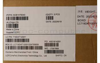Lenovo 5CB1H78343 Tastatur inkl. Topcase ASM_KOR L82RK NFP MB BL