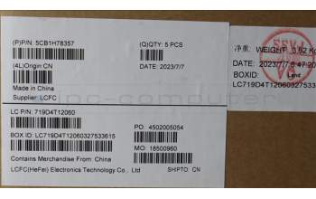 Lenovo 5CB1H78357 Tastatur inkl. Topcase ASM_UKR L82RK NFP MB BL