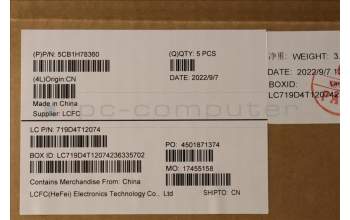 Lenovo 5CB1H78360 Tastatur inkl. Topcase ASM_UK L82RK NFP MB N