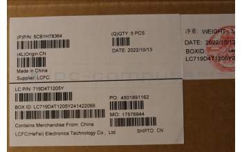 Lenovo 5CB1H78364 Tastatur inkl. Topcase ASM_THAI L82RK NFP MB N