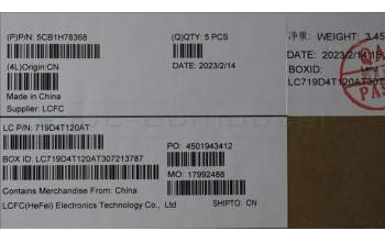 Lenovo 5CB1H78368 Tastatur inkl. Topcase ASM_KOR L82RK NFP MB N