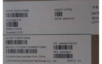 Lenovo 5CB1H78388 Tastatur inkl. Topcase ASM_UKR L82RK NFP MB N