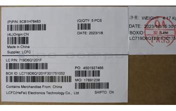 Lenovo 5CB1H78483 Tastatur inkl. Topcase ASM_SLV L82RE SG WH