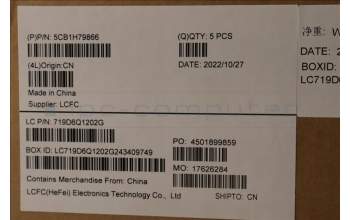 Lenovo 5CB1H79866 Tastatur inkl. Topcase ASM_THAI L82RE SG RGB