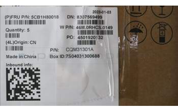 Lenovo 5CB1H80018 Tastatur inkl. Topcase ASM_ARA W 82R7 SB BL