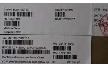 Lenovo 5CB1H80153 Tastatur inkl. Topcase ASM_BEL L82TU BU_BK