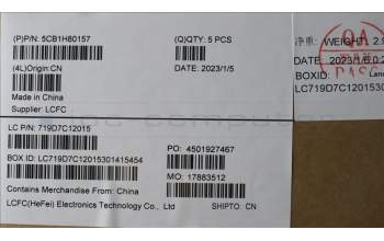 Lenovo 5CB1H80157 Tastatur inkl. Topcase ASM_FRA L82TU BU_BK