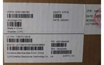 Lenovo 5CB1H80163 Tastatur inkl. Topcase ASM_HIN L82TU BU_BK