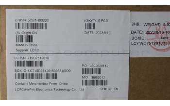 Lenovo 5CB1H80226 Tastatur inkl. Topcase ASM_HBW L82TV BU_BK_TEX