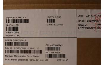 Lenovo 5CB1H80243 Tastatur inkl. Topcase ASM_UK L82TV BU_BK_TEX