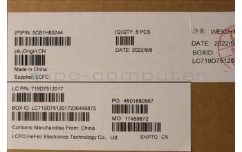 Lenovo 5CB1H80244 Tastatur inkl. Topcase ASM_UKR L82TV BU_BK_TEX