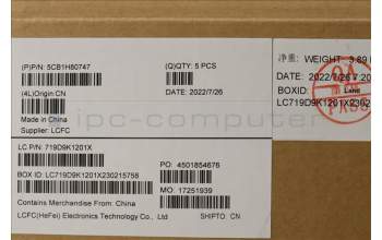 Lenovo 5CB1H80747 C-Cover with keyboard,Belgian,Arctic Grey,FingerPrint