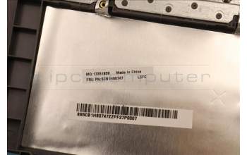 Lenovo 5CB1H80747 C-Cover with keyboard, Belgian, Arctic Grey, FingerPrint, UK