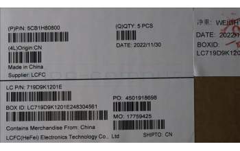 Lenovo 5CB1H80800 Tastatur inkl. Topcase ASM_RUS L82RL NFP AB U