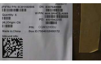 Lenovo 5CB1H80906 Tastatur inkl. Topcase ASM_SLV W 82R8 SG