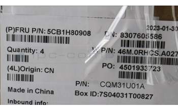 Lenovo 5CB1H80908 C-Cover with keyboard,US English Euro,Storm Grey