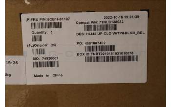 Lenovo 5CB1H81107 Tastatur inkl. TopcaseASM_BEL C82SH CloBL