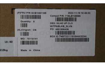 Lenovo 5CB1H81109 Tastatur inkl. TopcaseASM_SLV C82SH CloBL