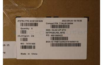 Lenovo 5CB1H81620 Tastatur inkl. TopcaseASM_EURO ENG C82SH StoBL