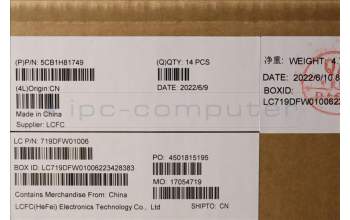 Lenovo 5CB1H81749 COVER FRU JE442_DCOVER_PL_ASSY_SL_UMA