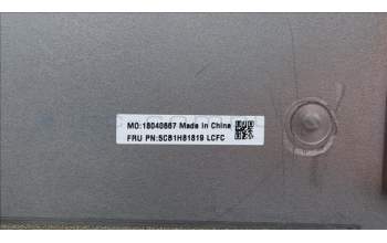 Lenovo 5CB1H81819 COVER ROC1_JT6C1_DCOV_UMA_SUB_ASSY_GRAY