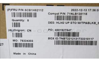 Lenovo 5CB1H82112 Tastatur inkl. TopcaseASM_SWS C82SH StoBL