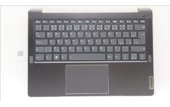 Lenovo 5CB1H82114 C-Cover with keyboard, Czech Slovakian, Storm Grey, Backlight, UK