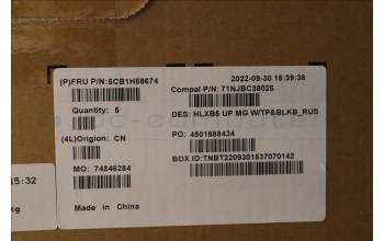 Lenovo 5CB1H88674 Tastatur inkl. Topcase ASM_RUS C21DL MGBL