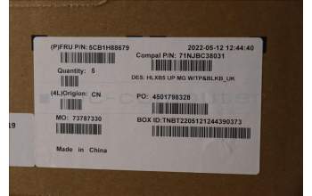 Lenovo 5CB1H88679 Tastatur inkl. Topcase ASM_UK C21DL MGBL
