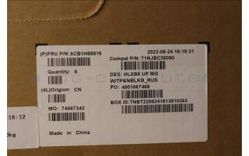 Lenovo 5CB1H88816 Tastatur inkl. Topcase ASM_RUS C21DL MGNBL