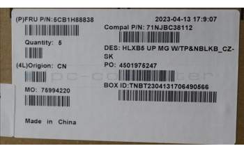 Lenovo 5CB1H88838 Tastatur inkl. Topcase ASM_CZE/SLK C21DL MGNBL