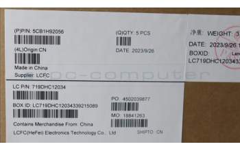 Lenovo 5CB1H92056 Tastatur inkl. Topcase französisch/arabsich L82QD NFPAB