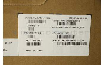 Lenovo 5CB1H92168 Tastatur inkl. Topcase deutsch C21DK MGBL