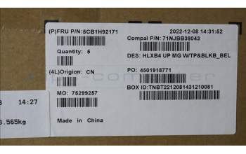 Lenovo 5CB1H92171 Tastatur inkl. Topcase ASM_BEL C21DK MGBL