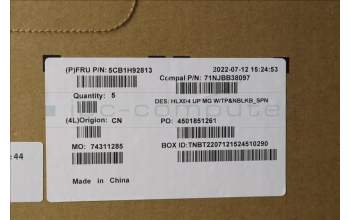 Lenovo 5CB1H92813 Tastatur inkl. Topcase spanisch C21DK MGNBL
