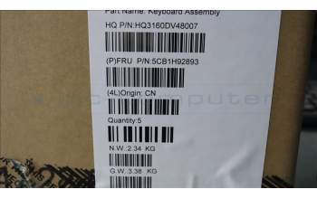 Lenovo 5CB1H92893 Tastatur inkl. Topcase ASM_ITA H 82SK CLGY DIS