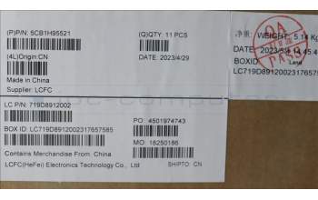 Lenovo 5CB1H95521 LCD Cover L 82SF A/B_TOUCH