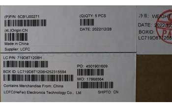 Lenovo 5CB1J00271 Tastatur inkl. Topcase spanisch L82SFFP_AB_BL_PC
