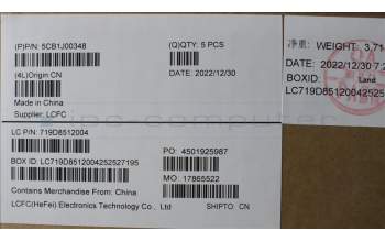 Lenovo 5CB1J00348 Tastatur inkl. Topcase ASM_FRAL82SFFP_CG_BL_ML