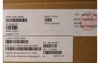 Lenovo 5CB1J00364 Tastatur inkl. Topcase ASM_SLVL82SFFP_CG_BL_ML