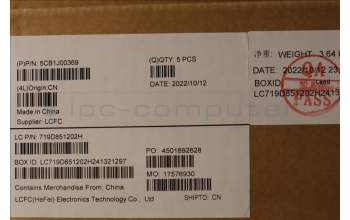 Lenovo 5CB1J00369 Tastatur inkl. Topcase ASM_TURL82SFFP_CG_BL_ML