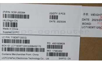 Lenovo 5CB1J00394 Tastatur inkl. Topcase ASM_PORL82SFFP_CG_BL_PC