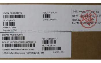 Lenovo 5CB1J00676 Tastatur inkl. Topcase ASM_ENGL82SFFP_CG_NB_ML