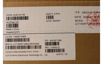 Lenovo 5CB1J01156 Tastatur inkl. Topcase ASM_ITAL82SFFP_SG_BL_ML